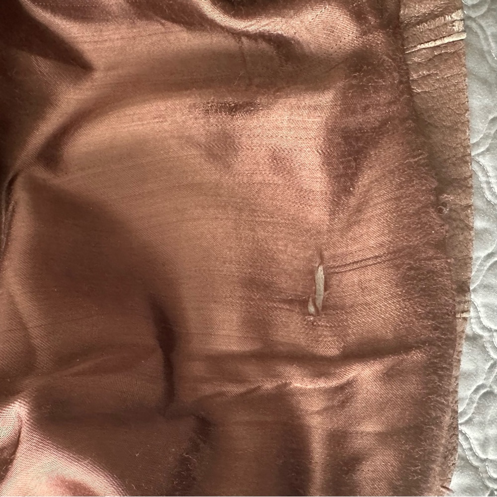 Vintage Men’s Henri Bendel Brown Leather Vest - Picture 8 of 8